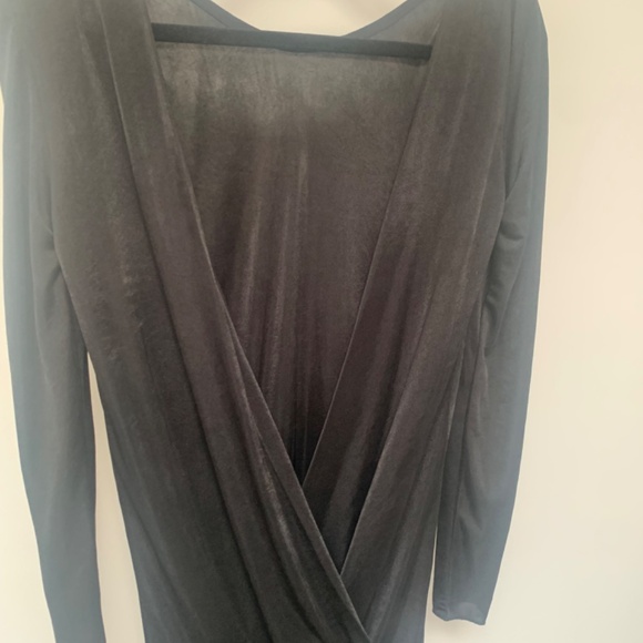 Rare Vintage Aritzia Wilfred Backless Mini Dress - Black, Size Small - Picture 6 of 9